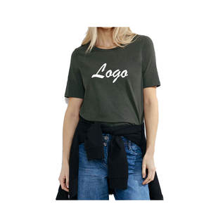 เสื้อยืดผู้หญิงคุณภาพสูง 100% พิมพ์ลายตามสั่ง ระบายอากาศได้ดี แห้งเร็ว เป็นมิตรกับสิ่งแวดล้อม สำหรับฤดูหนาว ผ้าฝ้าย 100% บริการ OEM น้ำหนัก 340 กรัม - Product Image 3