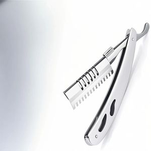 High Quality Stainless Steel Handle Folding Straight Edge Barber Razor Holder Customized Color Logo Customized Size Easy Care - Product Image 1