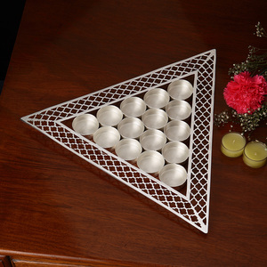 TRIANGLE JAALI <b>TEA</b> <b>LIGHT</b> <b>HOLDER</b> - Product Image 1