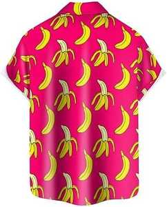 Camisa Casual de Hombre Ecosunny con Botones, Estampado Moderno para Verano, 100% Poliéster, para Halloween, Acción de Gracias, Navidad - Product Image 5