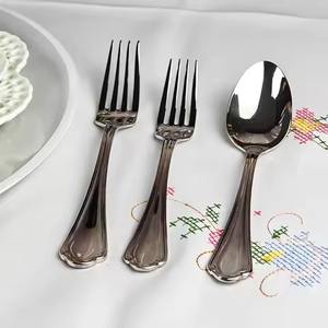 Ensemble de couverts en acier inoxydable pour cuisine moderne et salle à manger, couverts élégants pour tables - Product Image 2