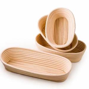 ตะกร้าหวายสำหรับพักแป้งขนมปัง เป็นมิตรกับสิ่งแวดล้อม พร้อมแผ่นรอง ปรับแต่งได้ ขายดีที่สุด พร้อมส่ง รับผลิตตามแบบ (OEM) ขายส่ง - Product Image 5