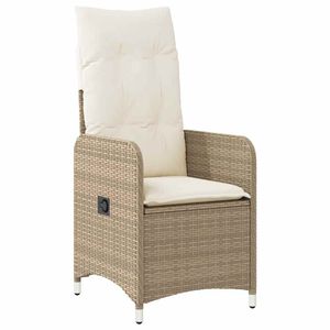 Conjunto de Bistro para Patio de 9 Piezas en Poliratán Beige con Cojines, Conjuntos de Jardín - Product Image 3