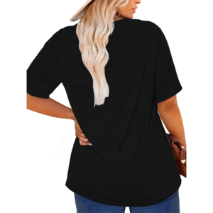 Camisetas de Algodón Cómodas de Último Diseño para Mujer, Talla Grande, Color Sólido, Personalizadas, OEM, Precio Bajo, Marca de Calidad - Product Image 2