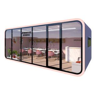 Maisons préfabriquées de luxe modernes, directement fournie par l'usine, 20ft 40ft, type Apple Cabin Pod Homes, maisons mobiles d'extérieur - Product Image 6