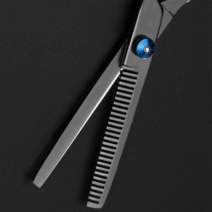 Professional Hair <b>Thinning</b> Scissors Stainless Steel Blunt Sharp Blade Right Handed Long Handle Salon Tool grooming tools salon - Product Image 6