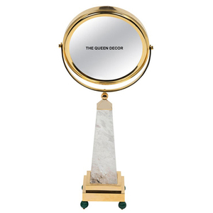 Exclusive Classical Makeup Gold Stainless Steel Metal <b>Mirror</b> Round Shape Best Frame Modern Style Decoration Low Price - Product Image 1