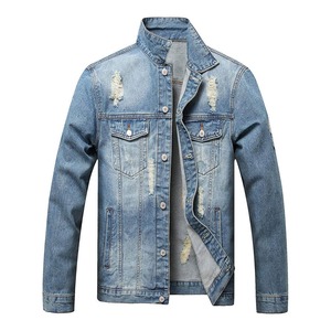 Chaqueta Vaquera para Hombre con Logotipo Personalizado al por Mayor, Transpirable para Uso en Exteriores, Estilo Urbano - Product Image 2