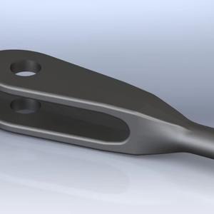 Extremo de varilla de horquilla de acero inoxidable, rosca externa, enlaces mecánicos de alta carga para maquinaria industrial, producto de servicios de fundición - Product Image 6