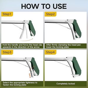 Professional Collapsible Snake Tongs Reptile Catcher Stick Rattlesnake <b>Grabber</b> Pick Up Handling <b>Tool</b> Safe Snake Tong Heavy Duty - Product Image 5