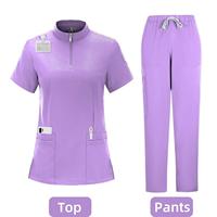 Uniformes de médecin d'hôpital à manches courtes uniformes de Spa clinique dentaire gommages médicaux costumes toilettage pour animaux de compagnie accessoires d'infirmière vétérinaire