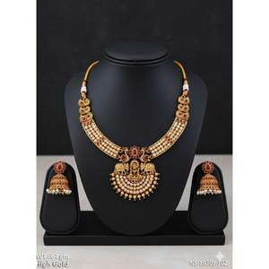 ชุดสร้อยคอเจ้าสาวสีทองอร่าม ดีไซน์หรูหรา แรงบันดาลใจจากมรดกทางวัฒนธรรม เหมาะสำหรับงานแต่งงาน งานเฉลิมฉลอง และงานพิธีแบบดั้งเดิม - Product Image 4