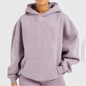 Sweat à capuche ample pour femme, imprimé sur le devant, en polaire respirant et à séchage rapide, avec poche, manches longues, coupe décontractée pour l'hiver - Product Image 1