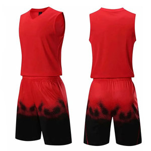 Adult Basketball Uniform Sets Latest Wholesale Custom Men Basketball Uniform Set Comfortable Customized Basketball Wear - Product Image 4