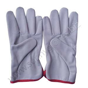 High Quality Grain Cowhide Leather <b>Driver</b> <b>Gloves</b> 3M Lining Work Safety <b>Gloves</b> Winter Warm - Product Image 6