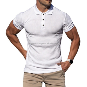 เสื้อกีฬาแขนสั้นผู้ชายฤดูร้อนระบายอากาศได้ดีเป็นมิตรกับสิ่งแวดล้อมเสื้อยืดโลโก้ออกแบบได้ตามต้องการ - Product Image 5