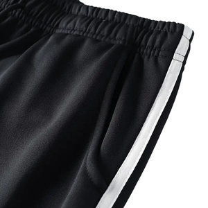 กางเกงขายาวผู้ชายทรงสเวตแพนท์ผ้าหนานุ่ม ทรงขากระบอกตรง แต่งขอบเอวแบบซ้อน ทรงขาบานเล็กน้อย สไตล์วินเทจ ล้างสีแบบแอซิดวอช - Product Image 4