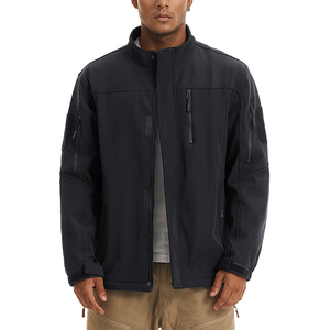 เสื้อแจ็คเก็ตกันน้ำสำหรับผู้ชายแบบขายส่ง OEM รุ่น Tactical Softshell คุณภาพดี ขายดีที่สุด คอตั้ง กันลม กันฝน เหมาะสำหรับเดินป่าและเล่นหิมะ - Product Image 1
