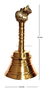 กระดิ่งทองเหลืองสำหรับอาหารค่ำแบบเขย่าด้วยมือทำจากโลหะชุบสั่งทำได้สำหรับตกแต่งงานแต่งงานงานหัตถกรรม - Product Image 2