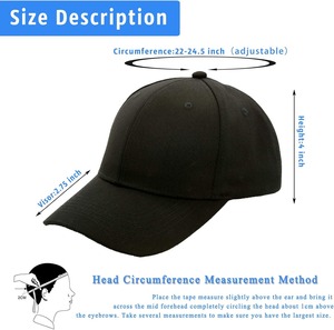 Wholesale Custom Embroidery Cotton Baseball Cap 6 Panel Adjustable Plain Sports Dad <b>Hat</b> OEM Fitted Plain Common Worsted Baseball - Product Image 5
