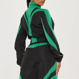 Plus Size Womens Windbreaker Set Full <b>Zip</b> <b>up</b> Windbreaker Set Quick Dry Breathable Windbreaker Pants and Jacket Set Wholesale - Product Image 2