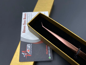 Pinzas Multifuncionales de Alta Precisión para Extensión de Pestañas, con Punta Puntiaguda de Acero Inoxidable a 45 Grados y Textura Suave - Product Image 2
