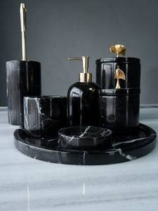Luxury Marble Bathroom Accessories <b>Set</b> Modern <b>Soap</b> Dispenser Toothbrush Holder Vanity Organizer Home Decor Collection - Product Image 5