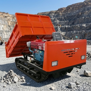 Minidumper <span class=keywords><strong>de</strong></span> orugas compacto diésel 4x4 con volteo frontal, hidráulico, para hormigón y betonera, 500kg 1000kg 1 Ton 2 Ton - Product Image 1