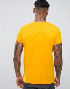 เสื้อยืดผู้ชายผ้าแคนวาสผสมคอตตอนโพลีเอสเตอร์สีพื้นคุณภาพสูง ย้อมสีแบบ Garment Dyed คอเสื้อแบบ Crew ปรับแต่งได้ ระบายอากาศ แห้งเร็ว ทรงปกติ - Product Image 2