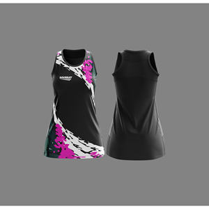 Uniforme Profesional de Netball |   Uniforme de Netball Sublimado con Logotipo, Nombre y Número del Equipo |   Poliéster Transpirable - Product Image 3