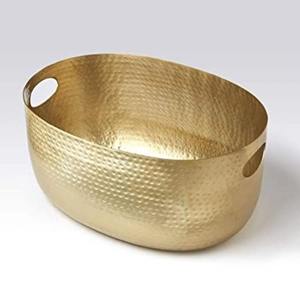 Cubo de hielo decorativo de metal premium para enfriar champán, vino y cerveza con elegante acabado de acero inoxidable. - Product Image 3