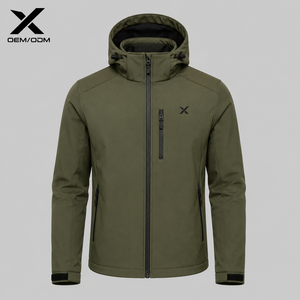 X Sports City Men's 3-Layer Bonded Softshell <b>Jacket</b> | Waterproof & Wind-Resistant Thermal <b>Fleece</b> <b>Lined</b> Winter Outerwear OEM/ODM - Product Image 1