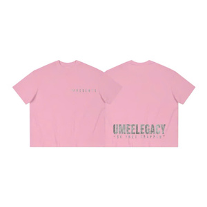 Camiseta de Hombre 100% Algodón, 250GSM, Tejido Grueso, Diseño Floral en la Parte Delantera, Manga Corta, Cuello Redondo, Corte Regular, Estilo Vintage, Secado Rápido - Product Image 2