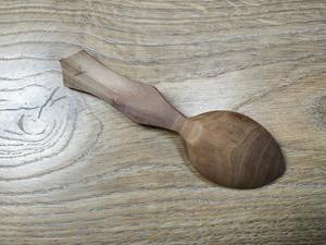 Cuillère à thé en bois faite à la main, cuillère doseuse en bois naturel pour café et sucre, finition polie, accessoire de cuisine - Product Image 6