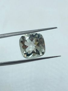 Pierre précieuse naturelle d'améthyste verte de qualité supérieure, pierre brute, 7,15 carats, 12 mm, taille coussin, couleur verte, pour la fabrication de bijoux - Product Image 4