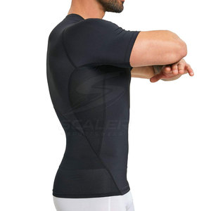 Comfortable Lightweight Knitted <b>Compression</b> <b>Shirt</b> for Men-Slim Fit Quick Dry Eco-Friendly Breathable Sports Apparel - Product Image 4