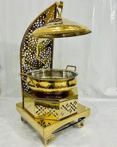Luxury Gold PVD Stainless Steel Dish <b>Set</b> Food Warmer Buffet Server Dishwasher Safe Reusable for Hotels Catering Events - Product Image 4
