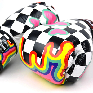Nouveautés très demandées : Gants de boxe en cuir personnalisables avec logo, sangles réglables auto-agrippantes pour le kick-boxing et les arts martiaux - Product Image 2