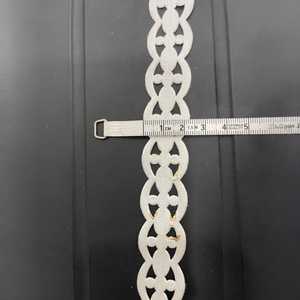 Stylish Cotton cut work lace border suitable for gowns, dupatta edging and designer wear. - Product Image 1