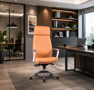 Sephon Premium PU Lift Office Chair with Adjustable Height Custom Colors Contemporary Design Ergonomic Back and Headrest - Product Image 1