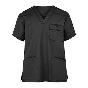 High Quality Cotton Knitted Men Medical <b>Scrub</b> <b>Top</b> Summer Breathable Doctor <b>Scrub</b> Suits Short Sleeve Hospital Uniforms Stylish - Product Image 6