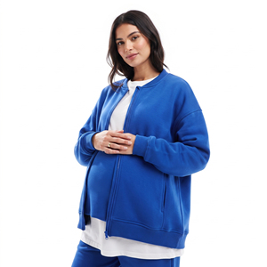 Plus Size <b>Maternity</b> Bomber <b>Jacket</b> Custom Zipper Nursing Breastfeeding Bomber <b>Jackets</b> Ladies <b>Winter</b> Nursing <b>Maternity</b> <b>Jackets</b> - Product Image 4