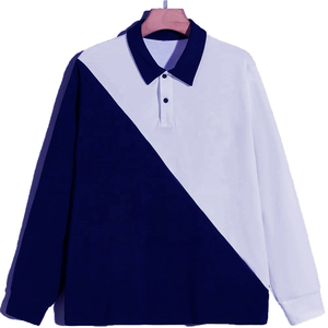 Chemise à manches longues pour homme, 100% coton, col rond, respirante, avec logo personnalisé, impression sérigraphique, sublimation, broderie - Product Image 4