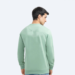 Nouveau Sweat-shirt Col Rond Homme 2025 ODM 300gsm Épais Polaire Long Hiver Logo Personnalisé 100% Coton Sweat-shirt Homme OEM - Product Image 3
