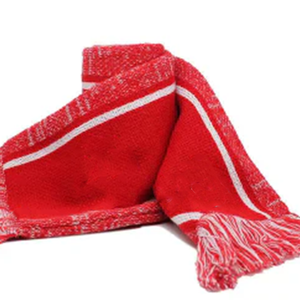 ชุดผ้าพันคอและหมวกอะคริลิค Delta Sigma Theta Crimson Crest Jacquard ปักลายหรูหรา สำหรับชมรมนักเรียน นักศึกษา ฤดูหนาว - Product Image 4