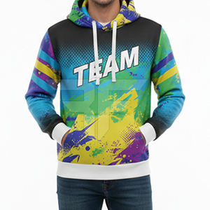 Sudadera con Capucha de Forro Polar de Nuevo Diseño, Calidad Premium, para Hombre, Invierno, Secado Rápido, Transpirable, 300g, Mezcla de Algodón, Básica - Product Image 2