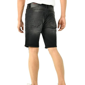 Expédition rapide Shorts en jean décontractés pour hommes, légers, grande taille, taille mi-haute, pour l'été - Product Image 3
