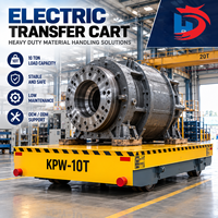 Chariot de transfert électrique sans rail à batterie de 10 tonnes et 20 tonnes, chariot à plateau motorisé robuste pour usine