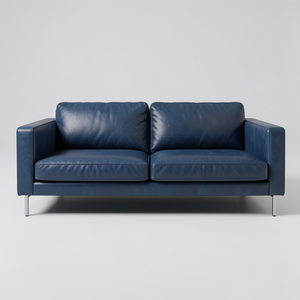 Sofá de Cuero Genuino para Sala de Estar, Asientos Cómodos para Apartamento, Sala de Espera, Sofá Compacto - Product Image 2