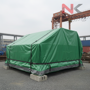Rouleau de bâche en tissu poly GSM flexible avec bord renforcé, imperméable et anti-poussière, pour équipement logistique et stockage - Product Image 1